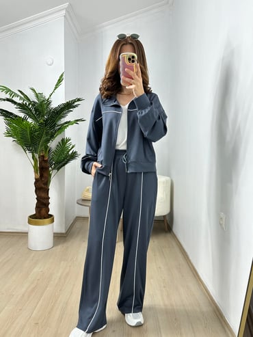 CDBR3714Füme Biyeli Modal Eşofman Takımı