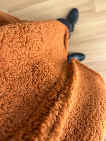 CDBR4098İrana Kiremit Tedy Tek Düğmeli Ceket