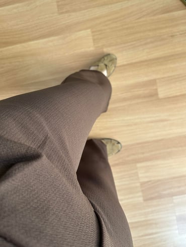 CDBR4087Kendy Acı Kahve Likralı Bel Çift Düğmeli Palazzo Pantolon