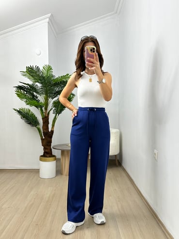 CDBR3684Lacivert Penye Modal Eşofman Altı