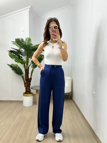 CDBR3684Lacivert Penye Modal Eşofman Altı