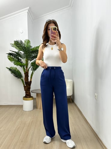 CDBR3684Lacivert Penye Modal Eşofman Altı