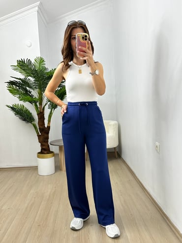 CDBR3684Lacivert Penye Modal Eşofman Altı