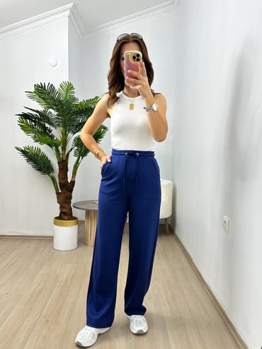 CDBR3684Lacivert Penye Modal Eşofman Altı