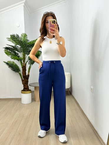 CDBR3684Lacivert Penye Modal Eşofman Altı