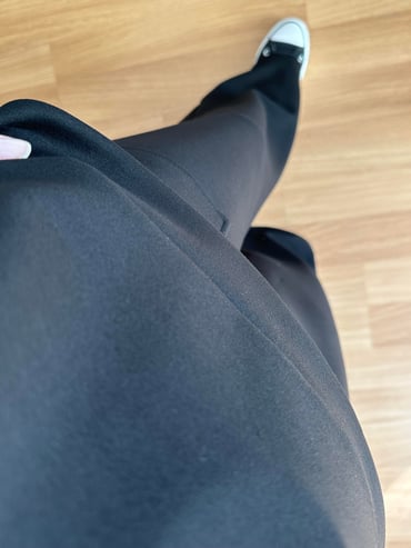 CDBR4091Lora Siyah Modal Kumaş Fermuarlı Eşofman takımı