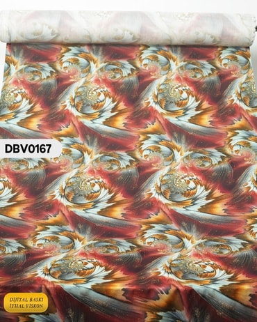  Digital Baskı Dar En Pamuk Viskon Kumaş 90cm-DBV0167DBV0167
