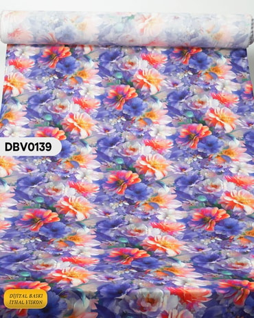 Digital Baskı Dar En Pamuk Viskon Kumaş 90cm-DBV0139DBV0139