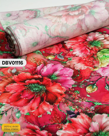  Digital Baskı Dar En Pamuk Viskon Kumaş 90cm-DBV01116DBV01116