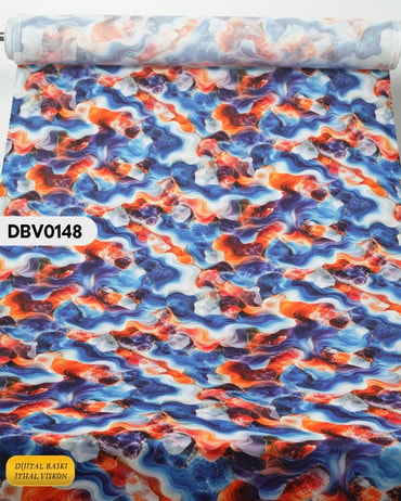  Digital Baskı Dar En Pamuk Viskon Kumaş 90cm-DBV0148DBV0148