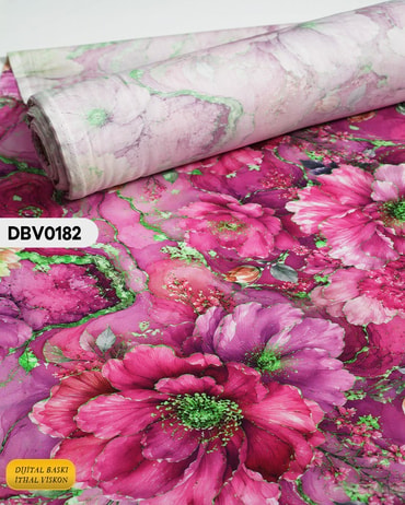  Digital Baskı Dar En Pamuk Viskon Kumaş 90cm-DBV0182DBV0182