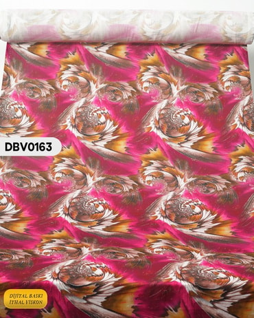  Digital Baskı Dar En Pamuk Viskon Kumaş 90cm-DBV0163DBV0163