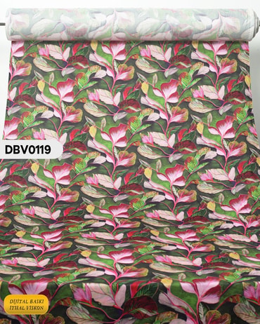  Digital Baskı Dar En Pamuk Viskon Kumaş 90cm-DBV0119DBV0119