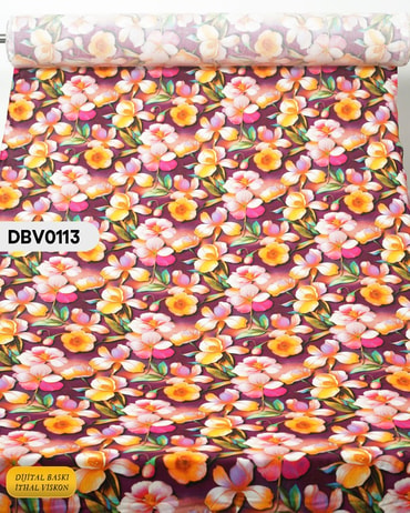  Digital Baskı Dar En Pamuk Viskon Kumaş 90cm-DBV0113DBV0113