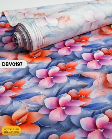  Digital Baskı Dar En Pamuk Viskon Kumaş 90cm-DBV0197DBV0197