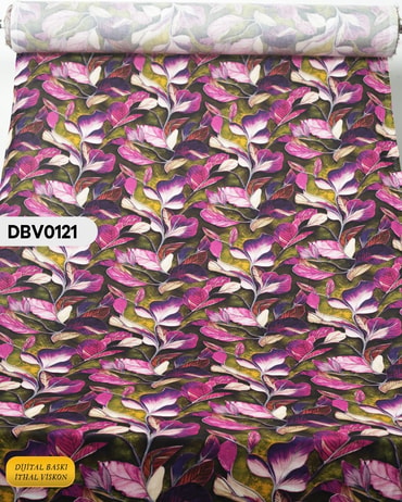  Digital Baskı Dar En Pamuk Viskon Kumaş 90cm-DBV0121DBV0121