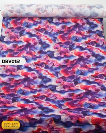  Digital Baskı Dar En Pamuk Viskon Kumaş 90cm-DBV0151DBV0151