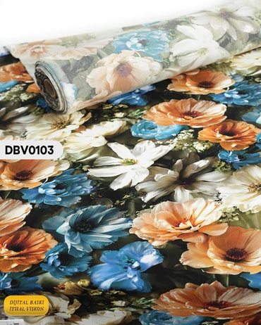  Digital Baskı Dar En Pamuk Viskon Kumaş 90cm-DBV0103DBV0103