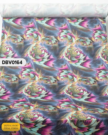  Digital Baskı Dar En Pamuk Viskon Kumaş 90cm-DBV0164DBV0164