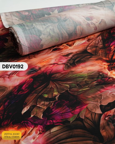  Digital Baskı Dar En Pamuk Viskon Kumaş 90cm-DBV0192DBV0192