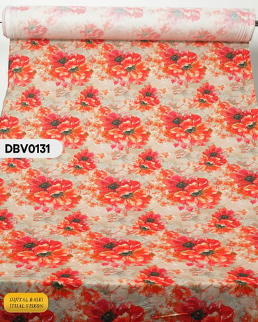  Digital Baskı Dar En Pamuk Viskon Kumaş 90cm-DBV0131DBV0131