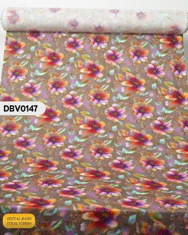  Digital Baskı Dar En Pamuk Viskon Kumaş 90cm-DBV0147DBV0147