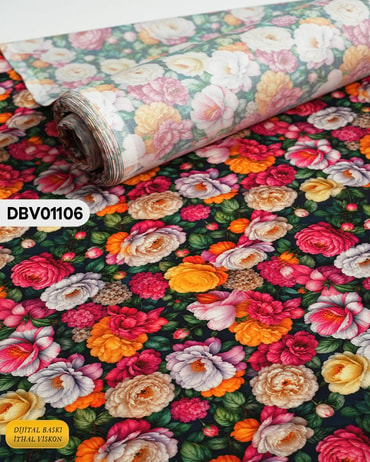  Digital Baskı Dar En Pamuk Viskon Kumaş 90cm-DBV01106DBV01106