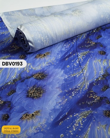  Digital Baskı Dar En Pamuk Viskon Kumaş 90cm-DBV0193DBV0193