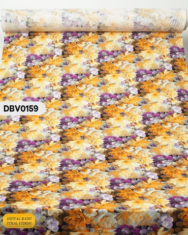  Digital Baskı Dar En Pamuk Viskon Kumaş 90cm-DBV0159DBV0159