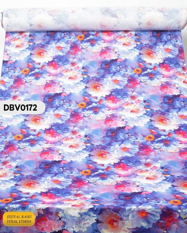  Digital Baskı Dar En Pamuk Viskon Kumaş 90cm-DBV0172DBV0172