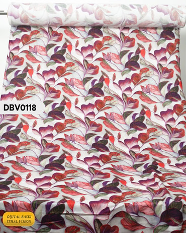  Digital Baskı Dar En Pamuk Viskon Kumaş 90cm-DBV0118DBV0118