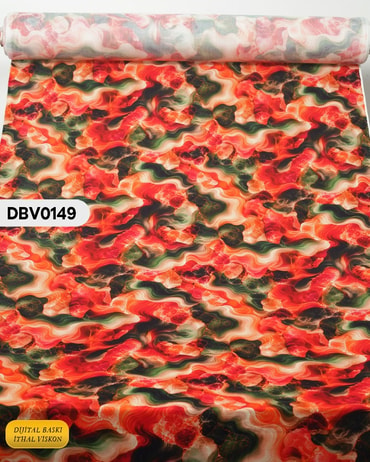  Digital Baskı Dar En Pamuk Viskon Kumaş 90cm-DBV0149DBV0149