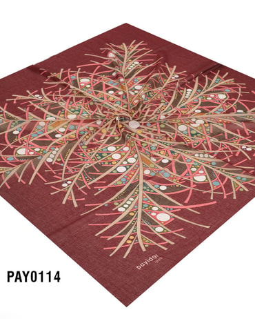  PAYİDAR İPEK Desenli Oyalık Yazma PAY0114-0113PAY0114