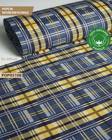 %100 Pamuk Poplin Nevresim Kumaşı En 240 cm-POP05108-108POP05108