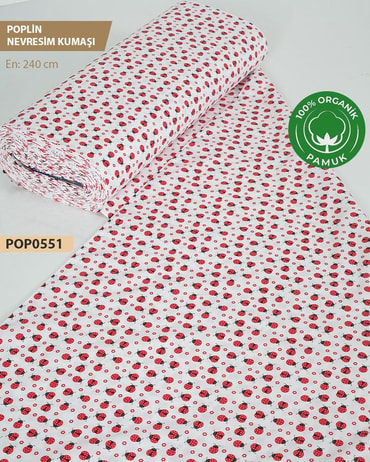 %100 Pamuk Poplin Nevresim Kumaşı En 240 cm-POP0551-51POP0551