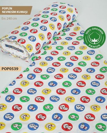 %100 Pamuk Poplin Nevresim Kumaşı En 240 cm-POP0539-39POP0539