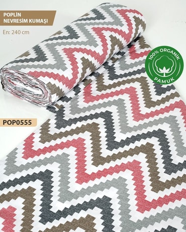 %100 Pamuk Poplin Nevresim Kumaşı En 240 cm-POP0555-55POP0555