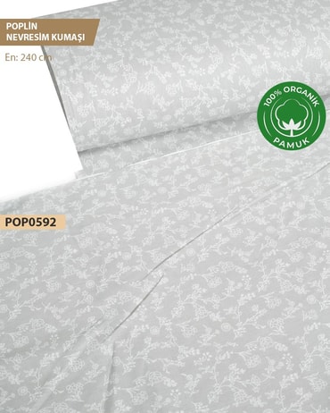 %100 Pamuk Poplin Nevresim Kumaşı En 240 cmPOP0592