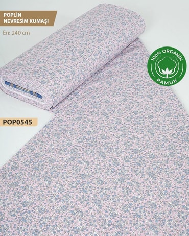 %100 Pamuk Poplin Nevresim Kumaşı En 240 cm-POP0545-45POP0545