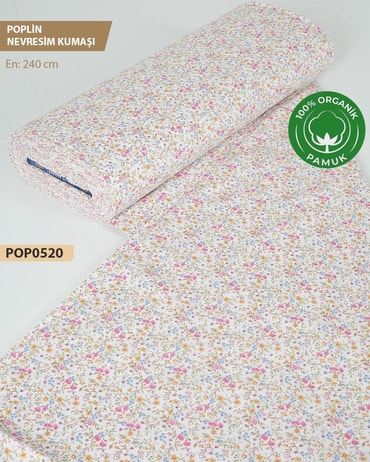 %100 Pamuk Poplin Nevresim Kumaşı En 240 cm-POP0520-20POP0520