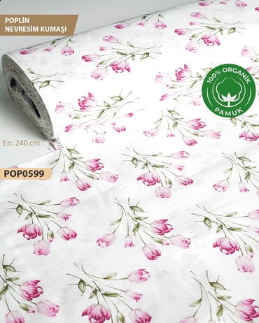 %100 Pamuk Poplin Nevresim Kumaşı En 240 cm-POP0599-99POP0599