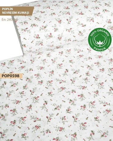 %100 Pamuk Poplin Nevresim Kumaşı En 240 cmPOP0598