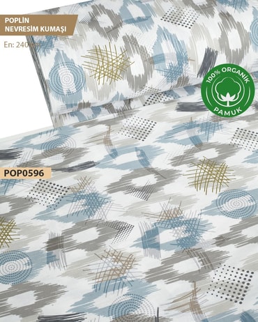 %100 Pamuk Poplin Nevresim Kumaşı En 240 cmPOP0596