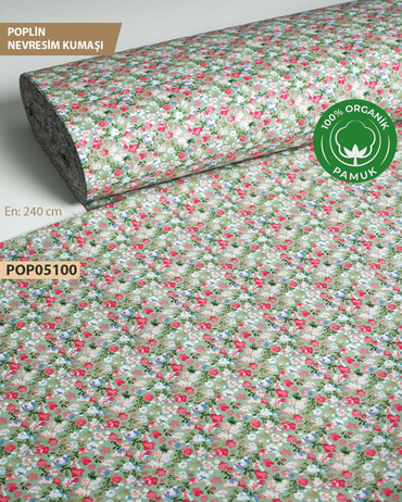 %100 Pamuk Poplin Nevresim Kumaşı En 240 cm-POP05100-100POP05100