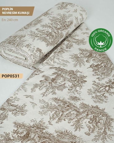 %100 Pamuk Poplin Nevresim Kumaşı En 240 cm-POP0532-32POP0532