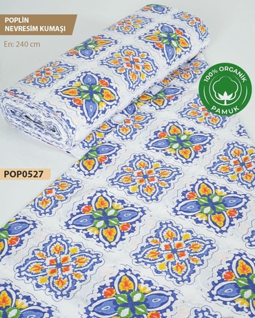 %100 Pamuk Poplin Nevresim Kumaşı En 240 cm-POP0527-27POP0527