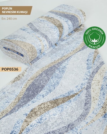 %100 Pamuk Poplin Nevresim Kumaşı En 240 cm-POP0536-36POP0536