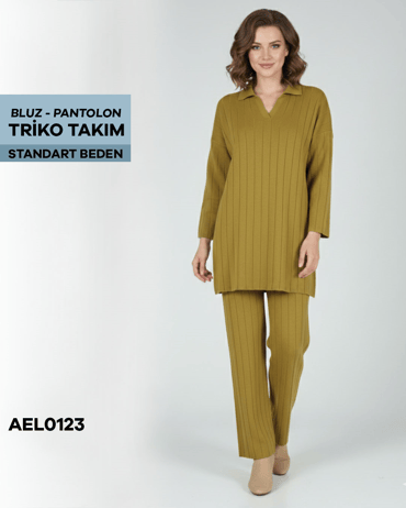BLUZ-PANTOLON TRİKO TAKIM Standart AEL0123-21726AEL0123