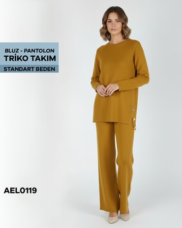 BLUZ-PANTOLON TRİKO TAKIM Standart AEL0119-21721AEL0119