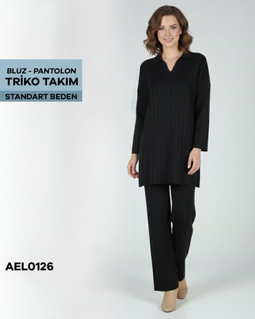 BLUZ-PANTOLON TRİKO TAKIM Standart AEL0126-21810AEL0126